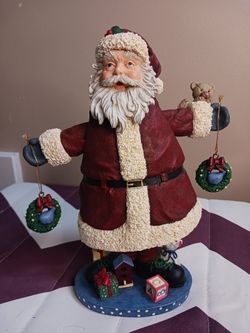 Vintage Musical/Moving Santa Christmas Decoration