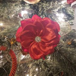 Satin Flower.  Fist Communion   Patty Favor  Pencil  Burn Flower 