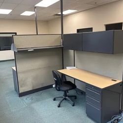 2 Office Cubicles Or Telemarketing Stations. 