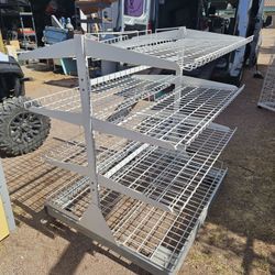 Rolling Metal Shop Racks 