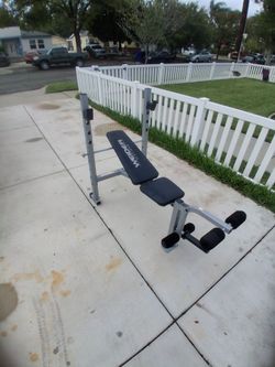 Weider Adjustable Weight Bench with Rack