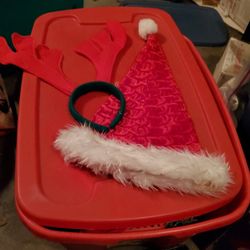 Santa Hat And Antlers