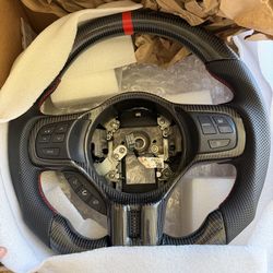 Evo X Carbon Fiber Steering Wheel