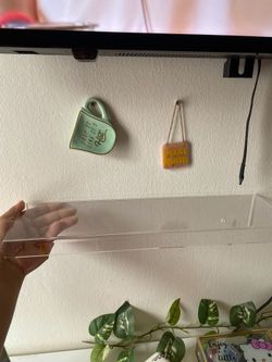 Clear wall shelf