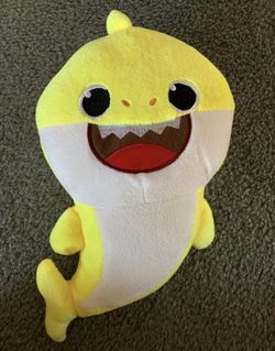Baby Shark Plush Singing LED Light Plush Toys Music Doll English Song Toy Gift