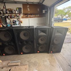 Complete JBL Professional PA / DJ Sound System – Speakers, Amps & Mixer