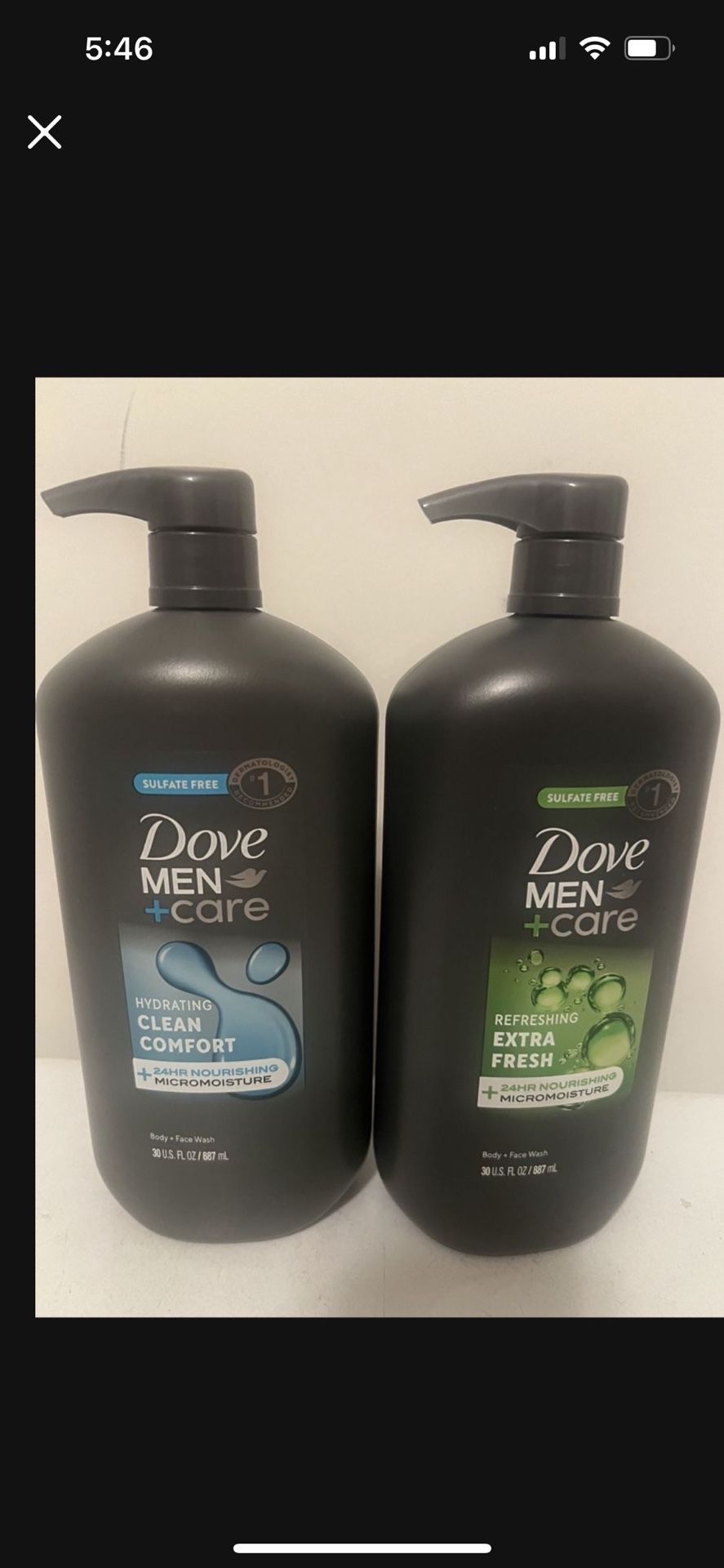 Dove Body Wash LARGE BOTTLES $8 Each