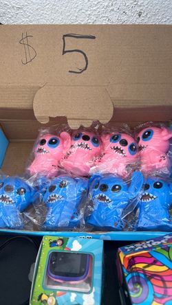 Stitch Plush Toys Pink and Blue Bundle