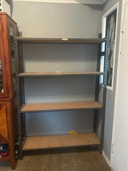 Metal Wood shelf rack