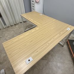 L-shape desk 55x60 in.