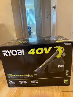 Ryobi 40V Leaf Vacuum Mulcher Kit