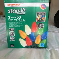 Sylvania  Multi Color Light  2 Sets Of 50 Bulbs Total 100 Bulbs Indoor Outdoor Lighting 