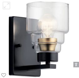 Kichler 55010 Vionnet 9 Tall Bathroom Sconce - Nickel