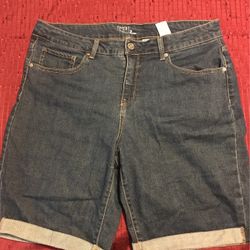 Denim Shorts Size 16 Ladies 