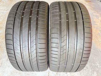 Two Tires 285/35/21 Bridgestone Turanza with 70-75% Left amazing pair