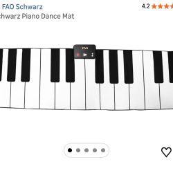 Floor Piano Mat Piano Touch Play Mat 