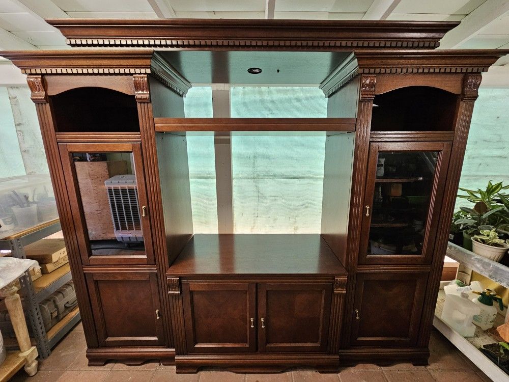 Wooden Entertainment Center (5 Movable Pieces)
