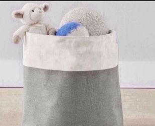 NEW With Tags Retired Pottery Barn Canvas Colorblock Tote/ Toy Dump $60