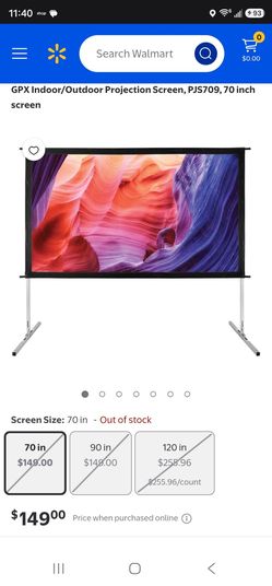 Projector Screen 70"