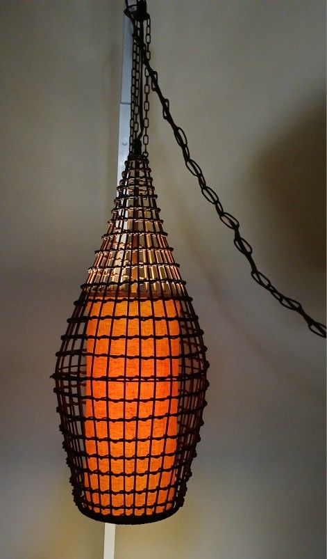 Huge Mid Century Boho Hanging Lamp