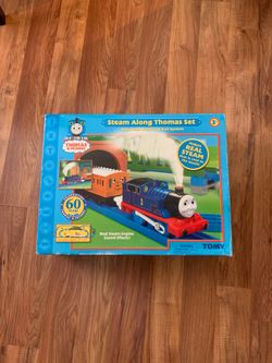 Very rare 2005 steam along Thomas set in box
