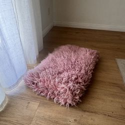 Pink Wool Flokati