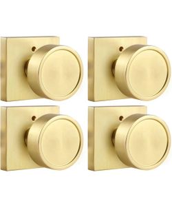 Brushed Gold Dummy Door Knobs