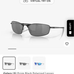 Unisex Gold Oakley “Whisker” sunglasses 