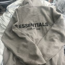 essentials hoodie size S