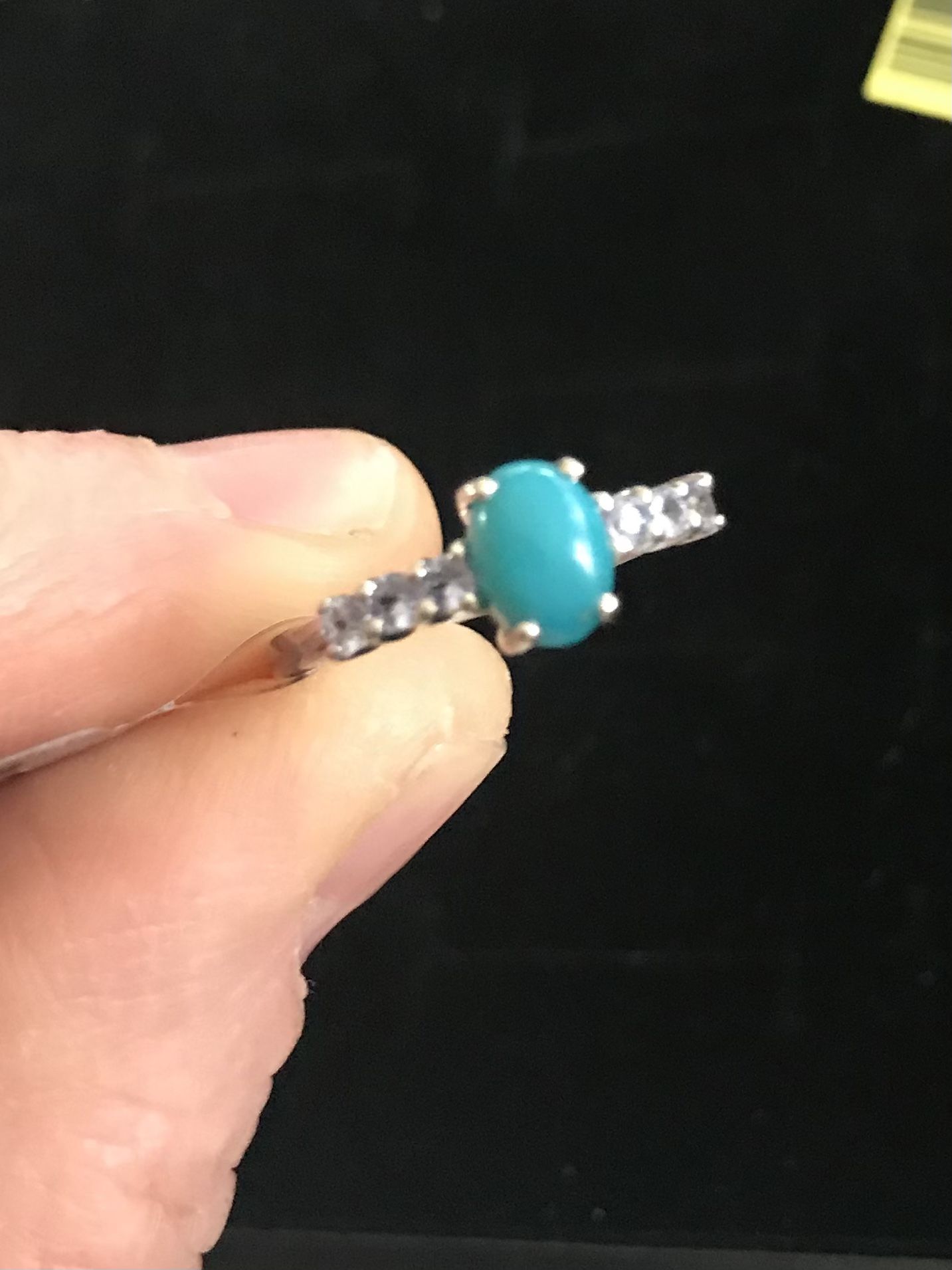 Sleeping Beauty Turquoise & Tanzanite Ring