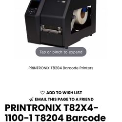 Printronix T 82X4-1100-1 Barcode Label Printer