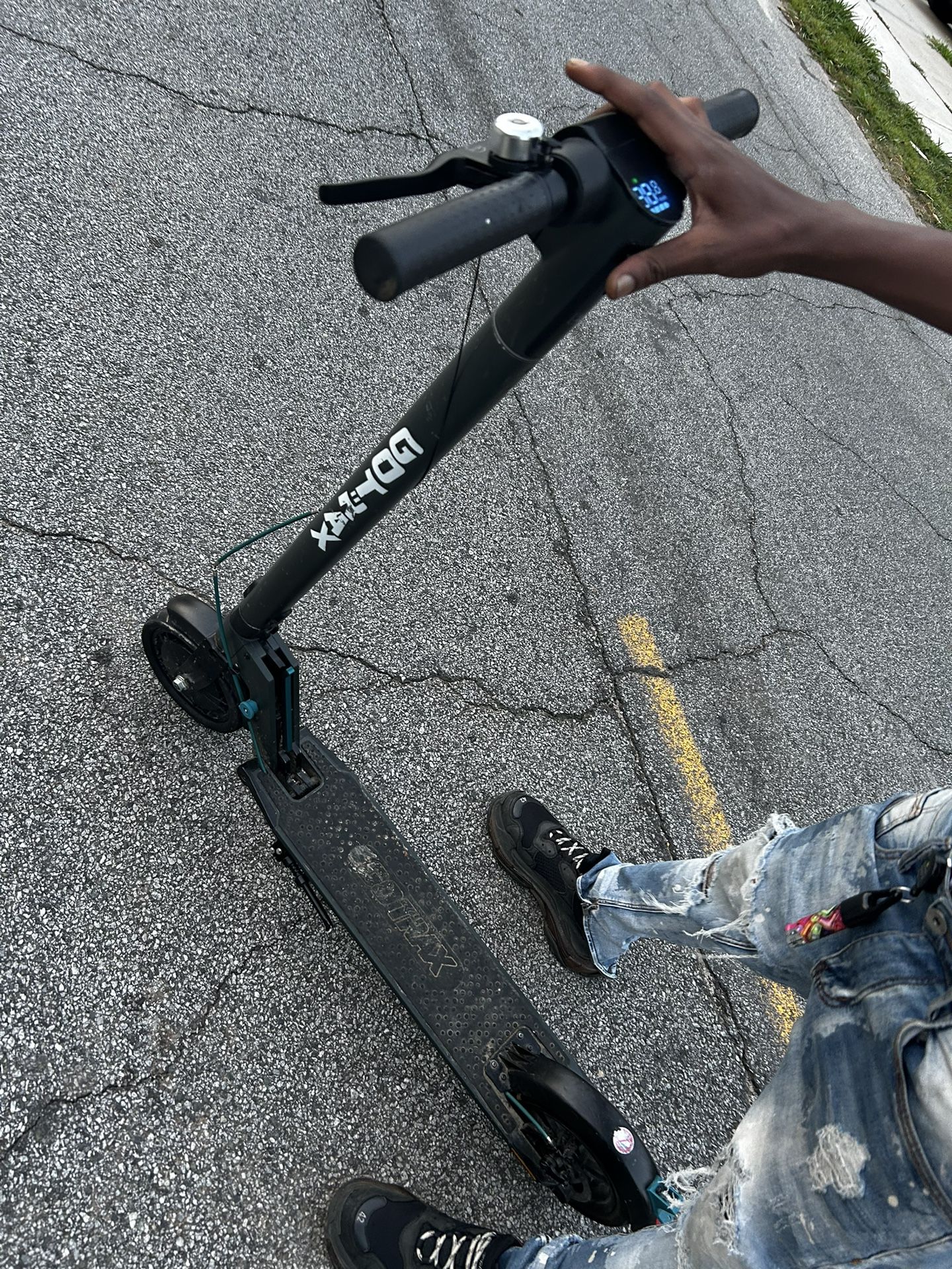 A Gotrax electric scooter