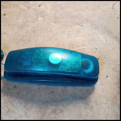 Teal Translucent Corded Landline Phone