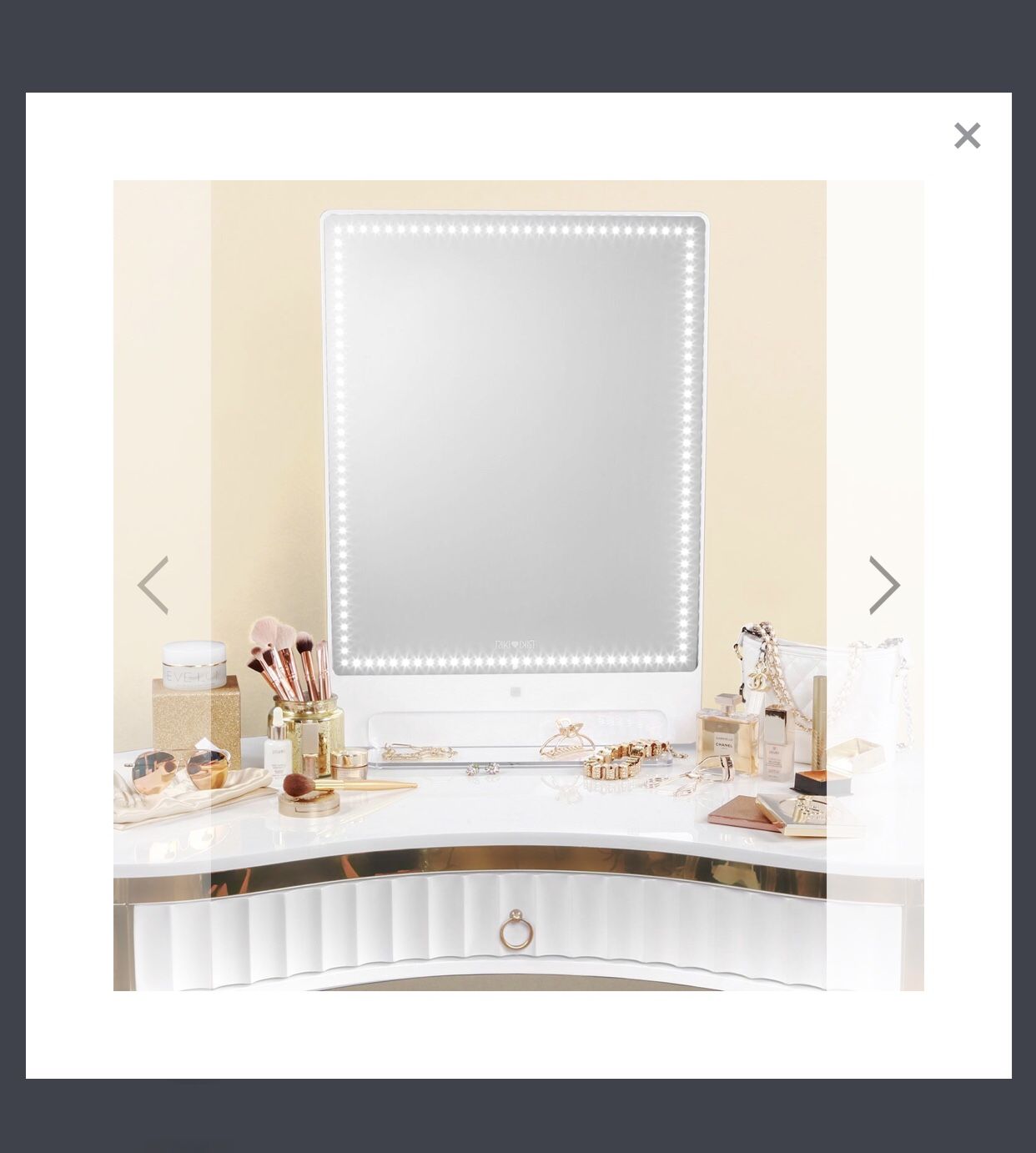 Glamcor lighted makeup mirror