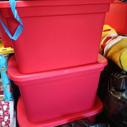 Small Red Bins For Sale 5.00 Each New Need Gone