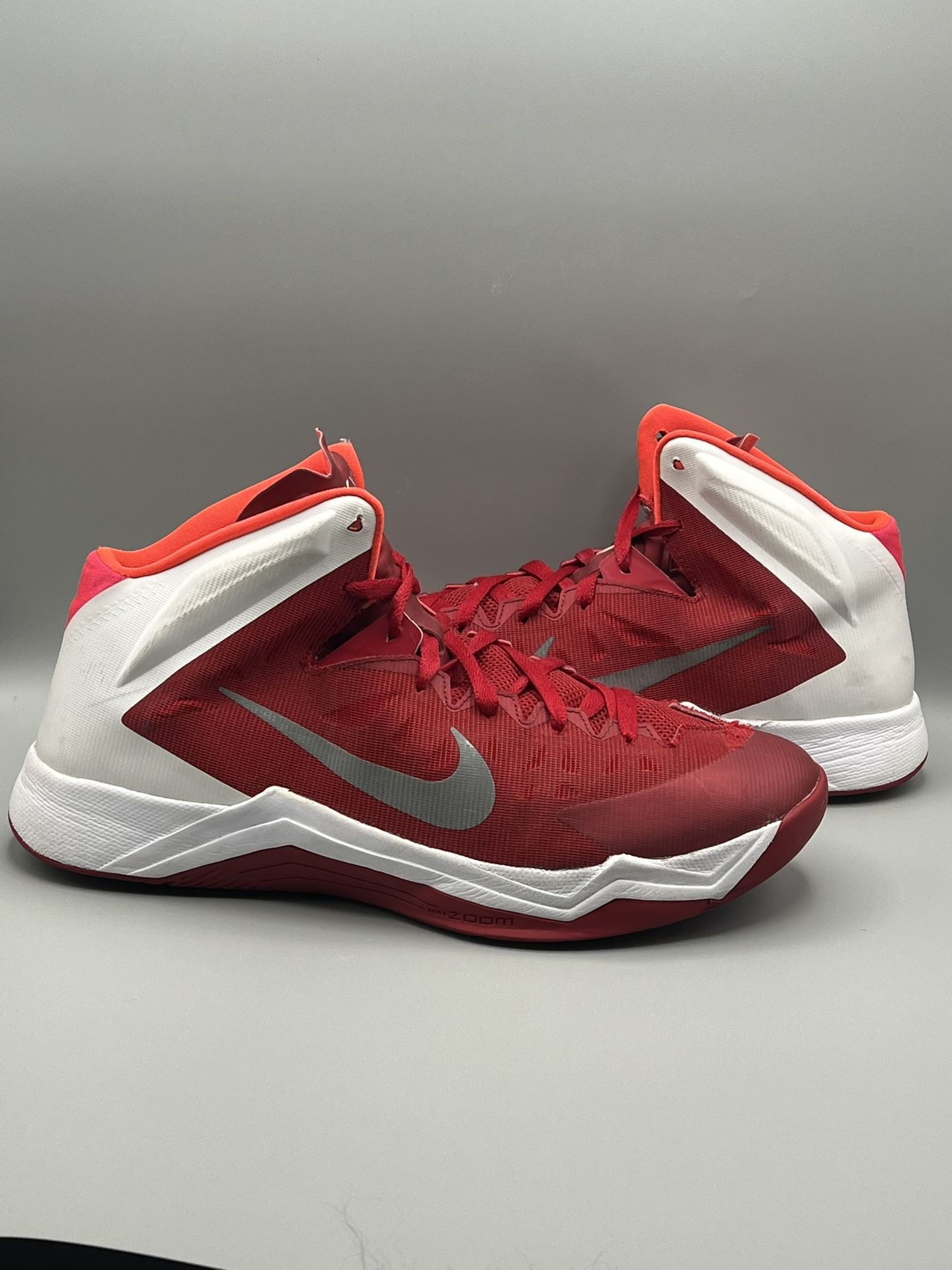 Nike Zoom Hyperquickness Red Team Basketball Shoes - Men’s Size 11.5 (599420-600)