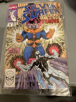 Silver surfer vs thanos marvel comics #38