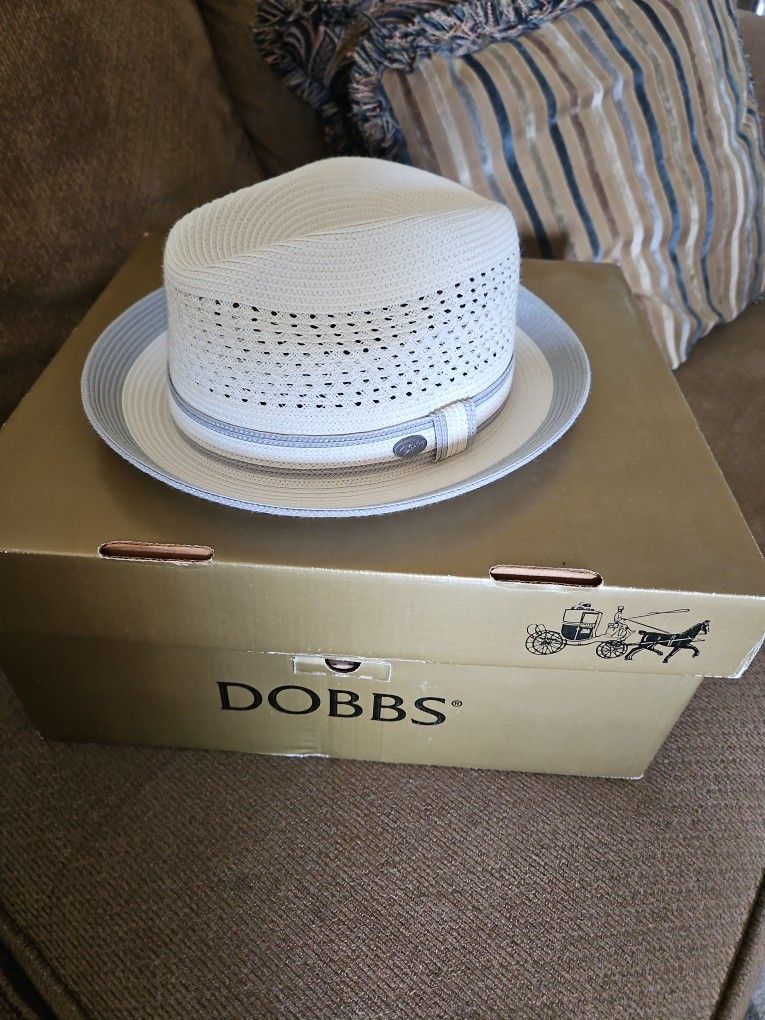 Mens Bailey Straw Fedora Size Lrge