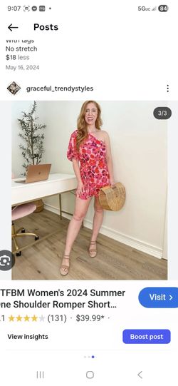 New floral romper short