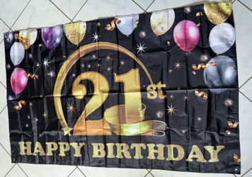 Banner 21st Birthday