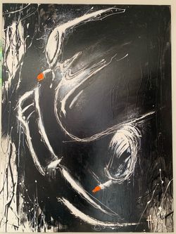 Abstract Painting of Porsche