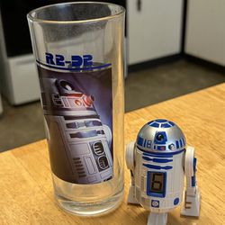 Star Wars R2D2 Drinking Glass And Toy 