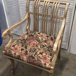 Large Brighton Arm Chair - Floral Tapestry