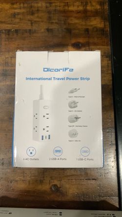 New OlcoriFe International Travel Power Strip