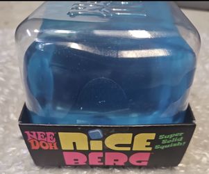 NeeDoh Nice Berg Blue XL Giant Nee Doh Niceberg Solid Squish Cube