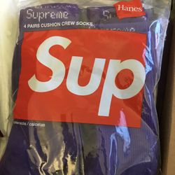 Supreme Purple Socks 4 Pairs