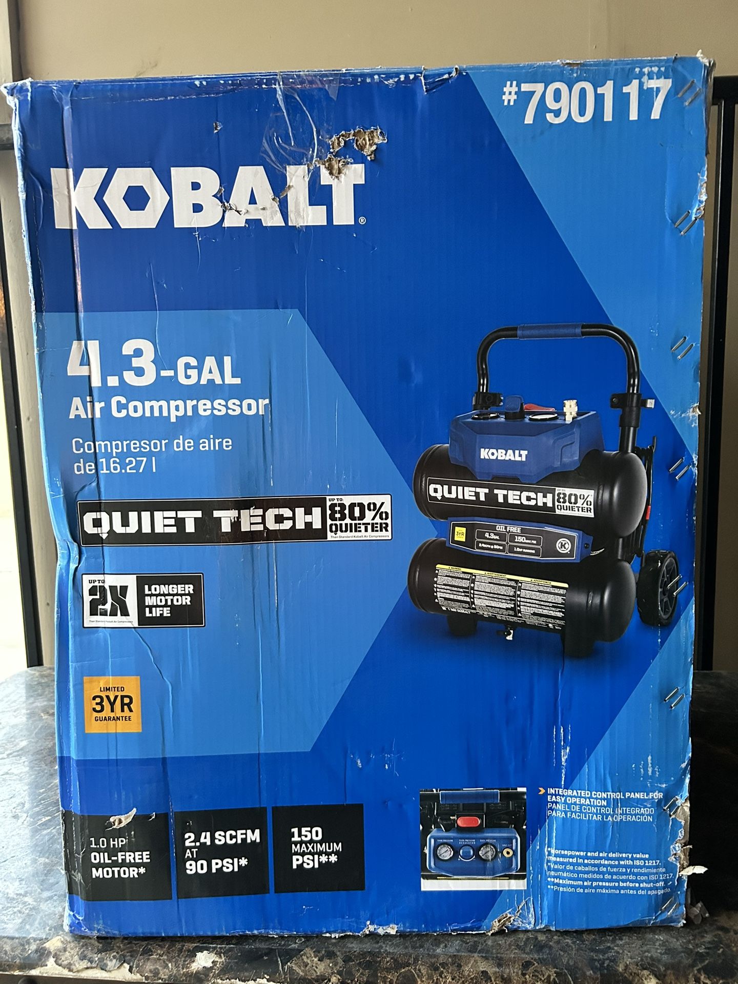 Kobalt 4.3 Gallon Air Compressor