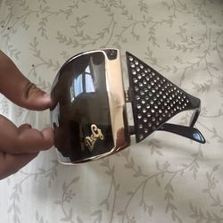 D&G sunglasses with a gold frame and rhinestone