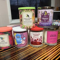 One wick candle by bath and body works