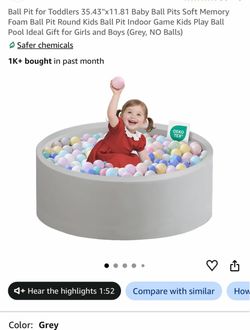 Foam ball pit round (balls no including) $30